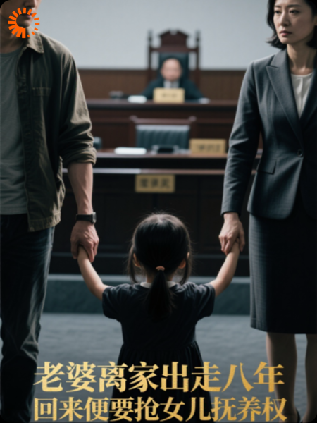 老婆离家出走八年，回来便要抢女儿抚养权