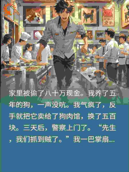 家中被盗80万我怒卖笨狗，警察一句话，我悔恨终生
