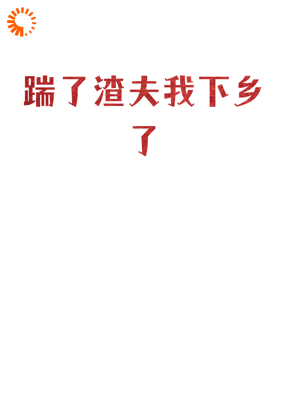 踹了渣夫我下乡了