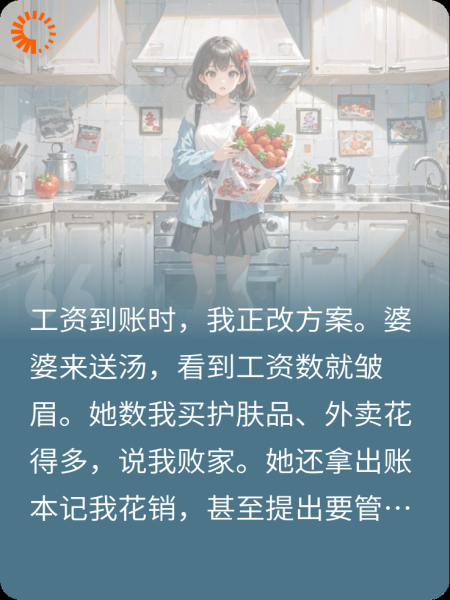 我月薪三万被婆婆嫌败家