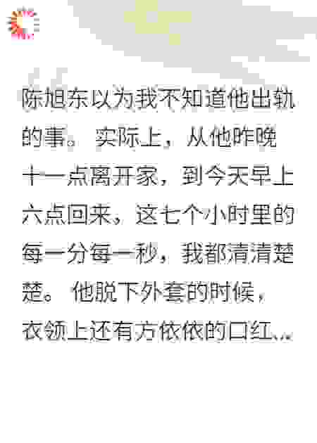 老公出轨七小时，我拿走他全部家产